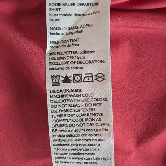 Eddie Bauer Women's Departure Long Sleeve Shirt. Size Medium - Picture 10 of 10